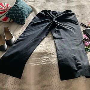 Classic black khaki pants by LANDS END